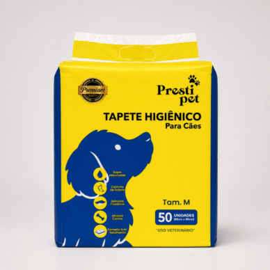 Tapete Higiênico Para Cães Presti Pet 60x60 com 50 unidades