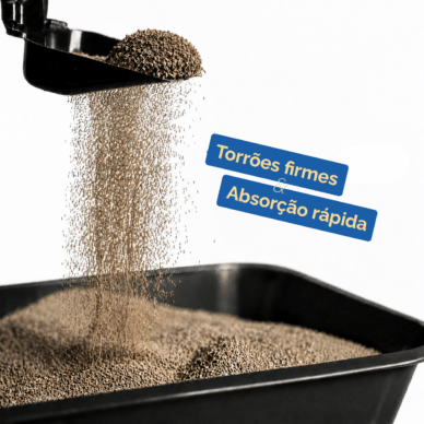 Areia higiênica Prestipet Ultra Dry com ultra absorção e torrões firmes