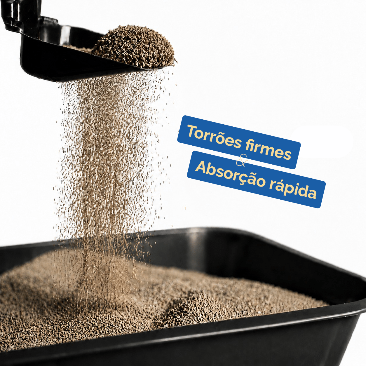 Areia higiênica Prestipet Ultra Dry com ultra absorção e torrões firmes