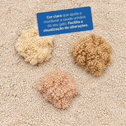 Areia de mandioca Prestipet biodegradável, sem corantes e sem fragrância, para gatos sensíveis