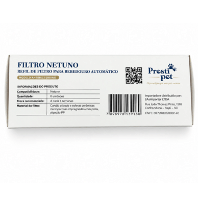 Filtro para Bebedouro Automático Netuno PrestiPet