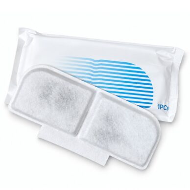 Bebedouro automático Theryon PrestiPet Premium para cães e gatos, nas cores branco e preto